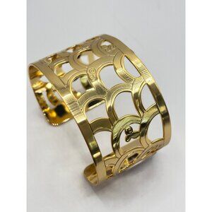 Brighton Christo Wide cuff TOKYO GOLD Bangle Bracelet  NWT $58